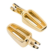 MOTONE RANGER FOOT PEGS - RIDER SET FOR TRIUMPH BOBBER - BRASS
