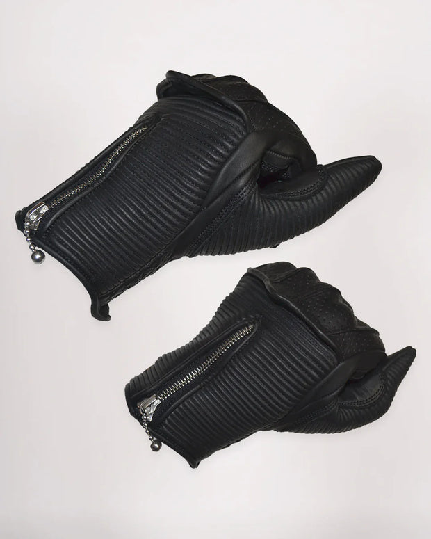 GOLDTOP SILK LINED RAPTOR GLOVES - BLACK