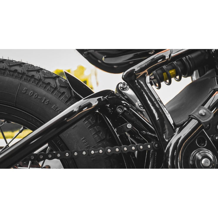 MOTONE RAZOR ULTRA SHORT REAR MUDGUARD/FENDER - GLOSS BLACK - TRIUMPH BOBBER