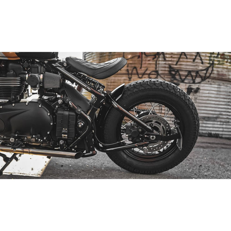 MOTONE RAZOR ULTRA SHORT REAR MUDGUARD/FENDER - GLOSS BLACK - TRIUMPH BOBBER