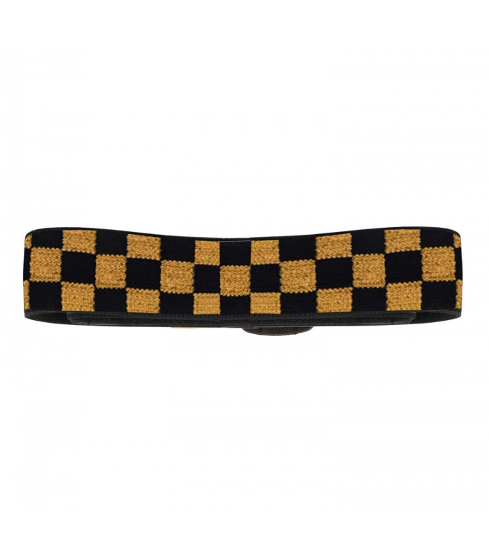 ETHEN BOBBER GOGGLE STRAP - CHECKER BLACK/GOLD