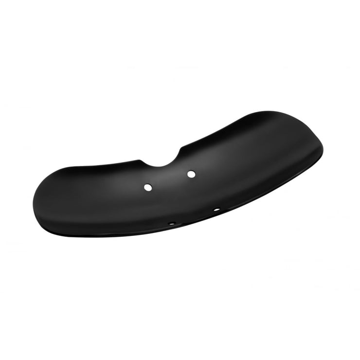 MOTONE SHORTY BOBBED FRONT MUDGUARD/FENDER - SPOKE WHEELS - BLACK ANODIZED ALUMINIUM