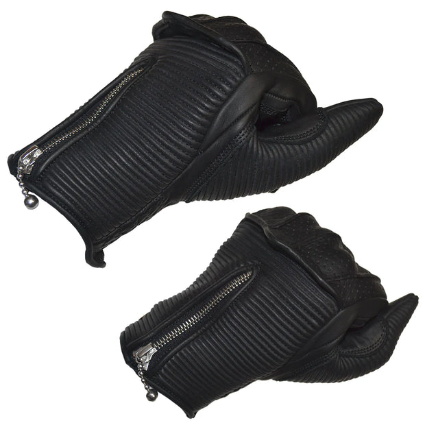 GOLDTOP SILK LINED RAPTOR GLOVES - BLACK