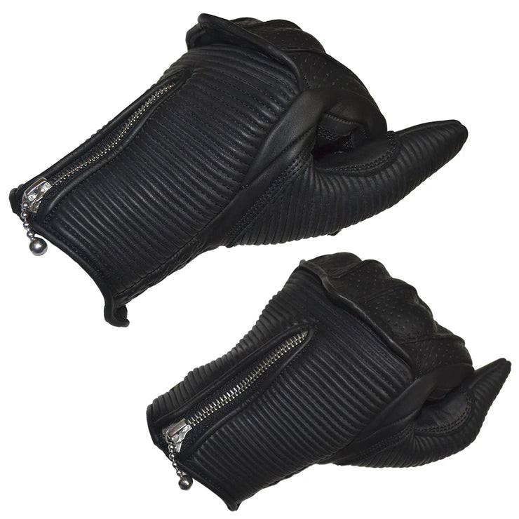 GOLDTOP SILK LINED RAPTOR GLOVES - BLACK