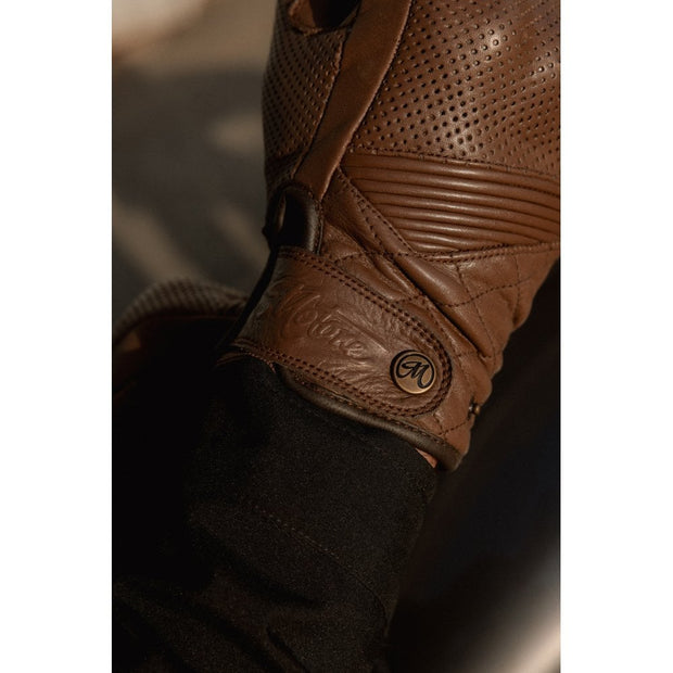 MOTONE SPECTRE MOTORCYCLE GLOVES - CHOCOLATE BROWN
