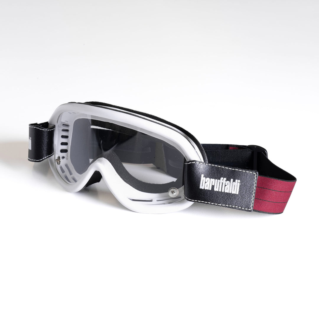BARUFFALDI SPEED 4 GOGGLES - WHITE W/ 3 LENSES – Strath Moto