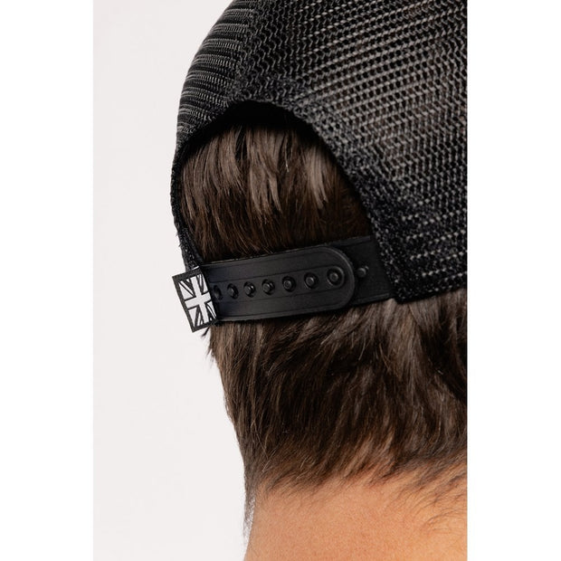 MOTONE SUEDEHEAD TRUCKER CAP - CURVED PEAK - OLIVE GREEN