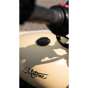 MOTONE TRELSTAR LOW PROFILE FUEL GAS CAP - BILLET ALUMINIUM - BLACK