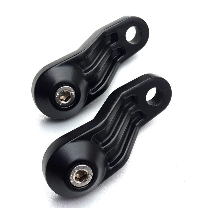 MOTONE SHOCK MOUNT TRILINE INDICATOR BRACKETS - PAIR - BLACK