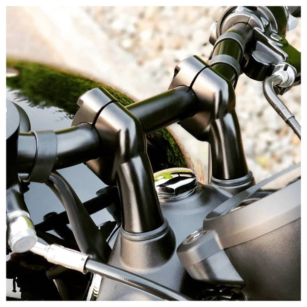 MOTONE UP-AND-OVER RISER KIT FOR 28.6 MM FAT BARS - BLACK