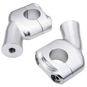MOTONE UP-AND-OVER RISER KIT FOR ONE INCH BARS - CLEAR ANODISED