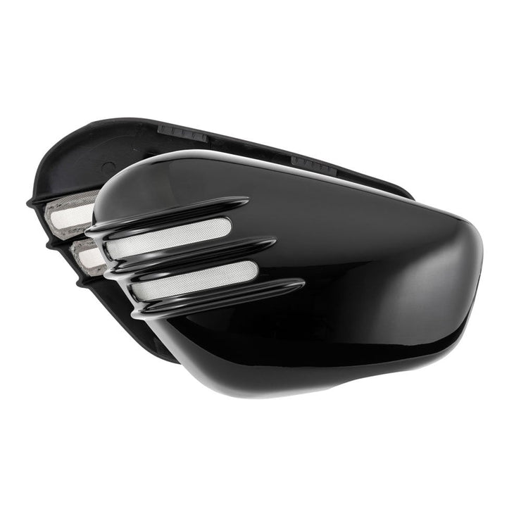 MOTONE BOBBER/SPEEDMASTER RIBBED SIDE PANELS - GLOSS BLACK