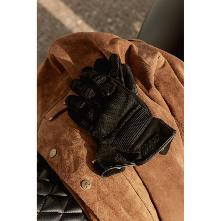 MOTONE WRAITH MOTORCYCLE GLOVES - BLACK