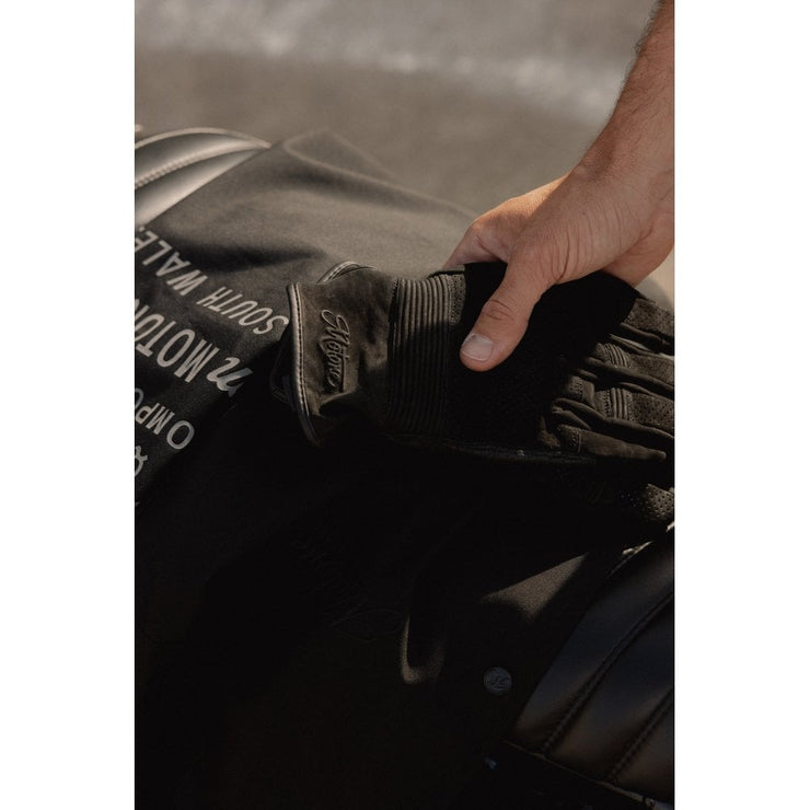 MOTONE WRAITH MOTORCYCLE GLOVES - BLACK