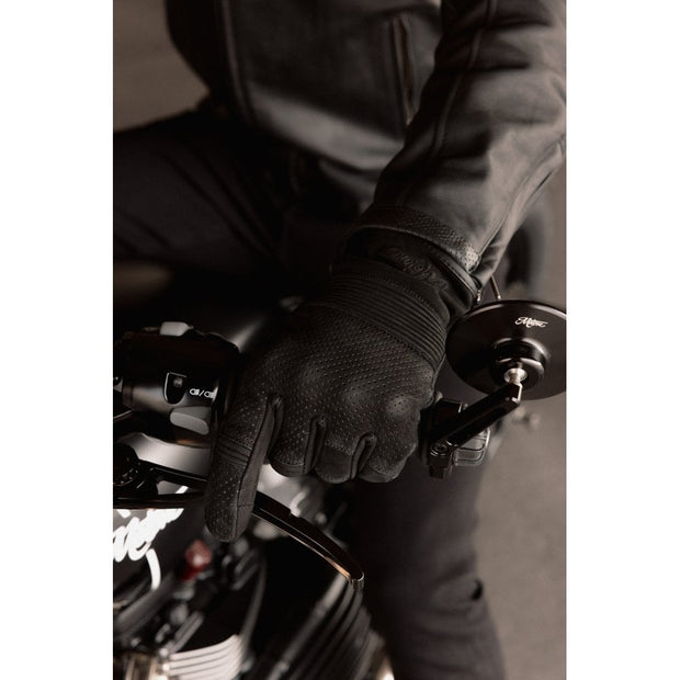 MOTONE WRAITH MOTORCYCLE GLOVES - BLACK
