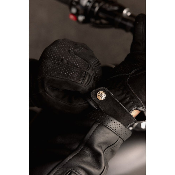 MOTONE WRAITH MOTORCYCLE GLOVES - BLACK