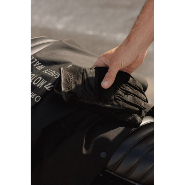 MOTONE WRAITH MOTORCYCLE GLOVES - BLACK