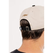 MOTONE YARDMASTER TRUCKER CAP - CURVED PEAK - ECRU & BLACK - BIKE PATCH