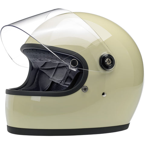BILTWELL GRINGO S ECE 22.05 HELMET - GLOSS VINTAGE WHITE - SALE!