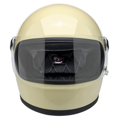 BILTWELL GRINGO S ECE 22.05 HELMET - GLOSS VINTAGE WHITE - SALE!