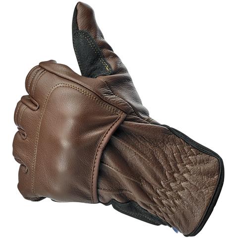 BILTWELL BELDEN GLOVES - CHOCOLATE/BLACK - S, M