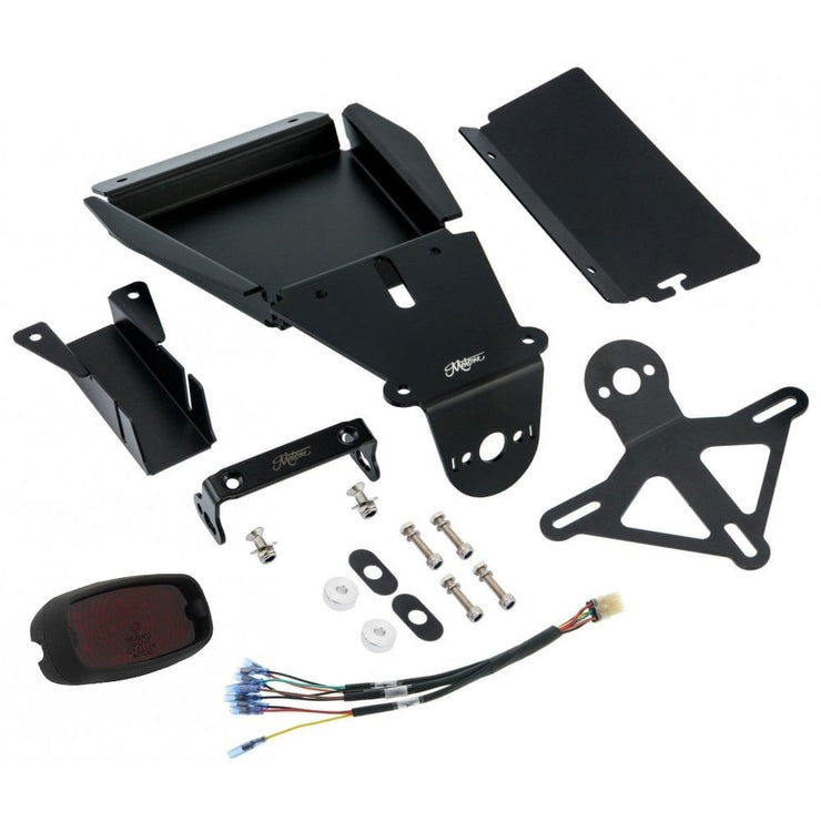 MOTONE TAIL TIDY KIT FOR LC TRIUMPH STREET TWIN/STREET SCRAMBLER/T100/T120 - "GORT" - KRACKLE MATTE BLACK