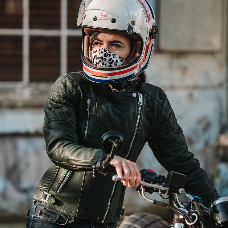 GOLDTOP LADIES BOBBER JACKET (CE ARMOURED) - BRITISH RACING GREEN