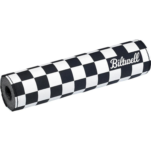 BILTWELL MOTO BAR PAD CHECKERS / SCRIPT BLACK - REVERSIBLE