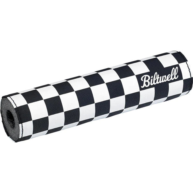 BILTWELL MOTO BAR PAD CHECKERS / SCRIPT BLACK - REVERSIBLE