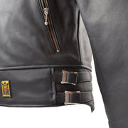 GOLDTOP '76 CAFE RACER JACKET (CE ARMOURED) - BLACK