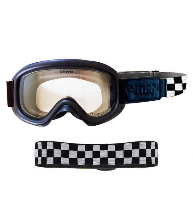 ETHEN BOBBER VINTAGE KIT W/ GOGGLE/BELT/TUBE - CHECKER BLACK/WHITE