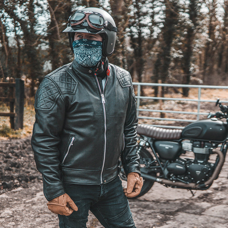 Cafe Racer 76 GOLDTOP '76 CAFE RACER JACKET (CE ARMOURED) - BLACK – Strath Moto