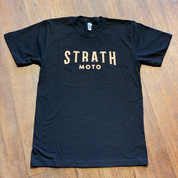 STRATH MOTO CLASSIC LOGO TEE 2.0 BLACK - XL