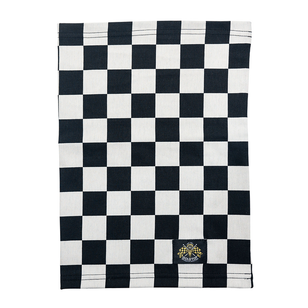 GOLDTOP PREMIUM COTTON NECK TUBE - BLACK & WHITE CHECKER