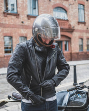 GOLDTOP BOBBER JACKET (CE ARMOURED) - BLACK