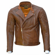 GOLDTOP BOBBER JACKET (CE ARMOURED) - WAXED BROWN