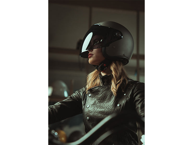 DMD PROJECT-1 (P1) JET HELMET - MATTE GREY - SIZE L