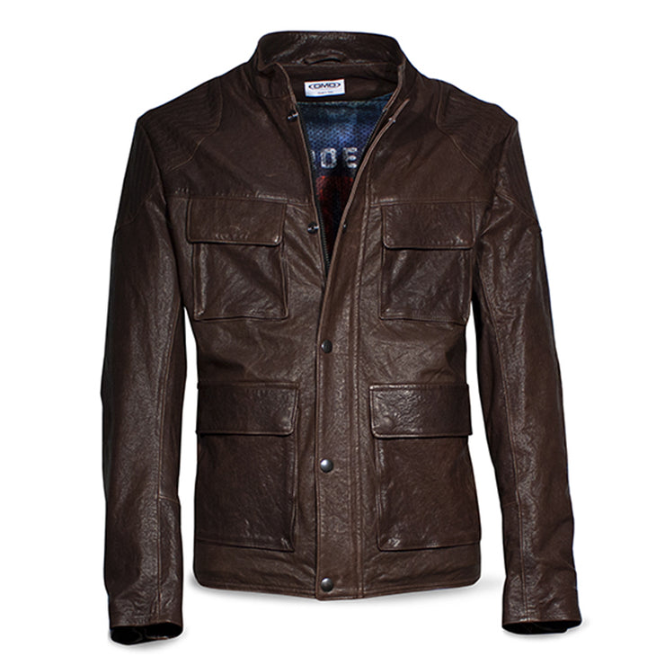 DMD SOLO RIDER BROWN LEATHER JACKET - XXL - SALE - LAST ONE!