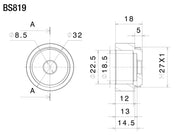 RIZOMA MOUNTING KIT FOR BAR-END MIRROR - BS819B