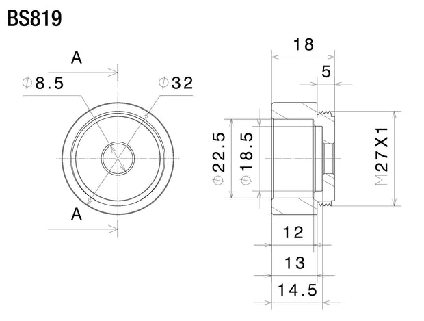 RIZOMA MOUNTING KIT FOR BAR-END MIRROR - BS819B