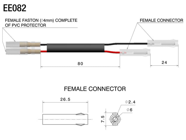 RIZOMA TURN SIGNAL WIRING KIT - EE082H