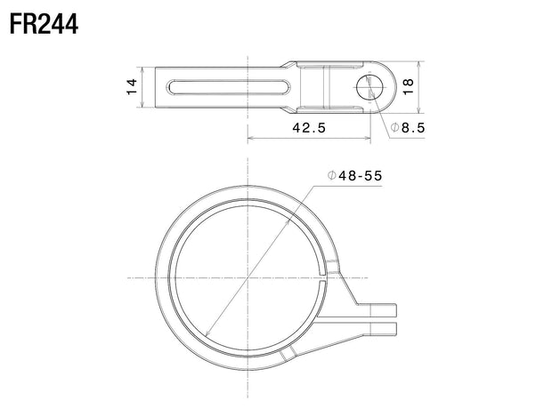 RIZOMA MOUNTING KIT FOR FRONT TURN SIGNALS - FR244B