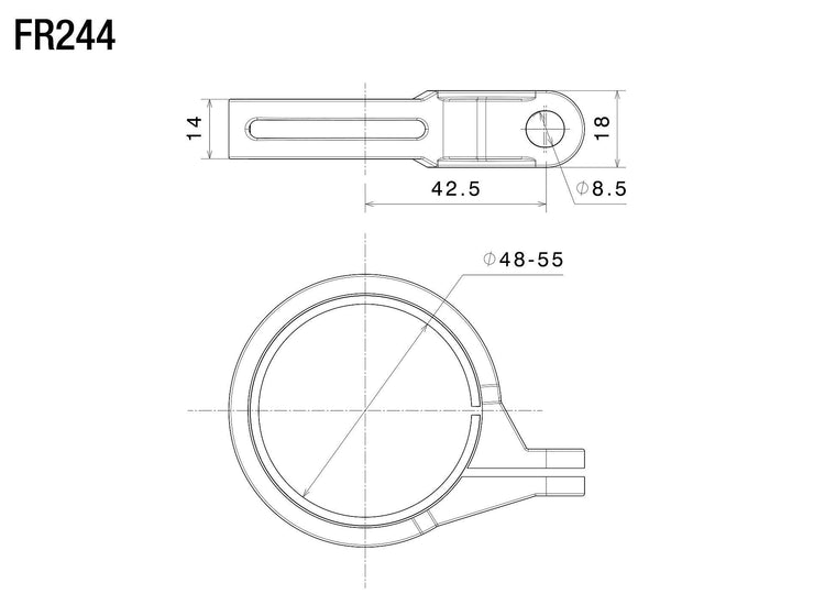 RIZOMA MOUNTING KIT FOR FRONT TURN SIGNALS - FR244B