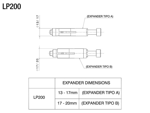 RIZOMA UNIVERSAL END MOUNT ADAPTER - LP200B