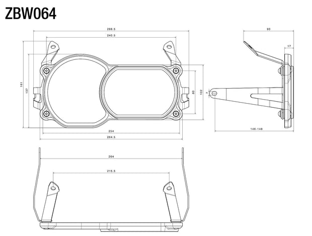 RIZOMA HEADLIGHT GUARD FOR BMW R 1250 GS 2021-22 - ZBW064B