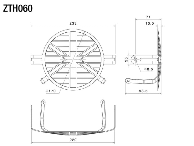 RIZOMA HEADLIGHT GUARD UNION JACK FOR TRIUMPH THRUXTON 1200 & SPEED TWIN - ZTH060B