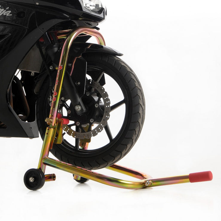 PIT BULL HYBRID DUAL LIFT - MOTORCYCLE FRONT STAND W/ REMOVABLE HANDLE - F0100A-200