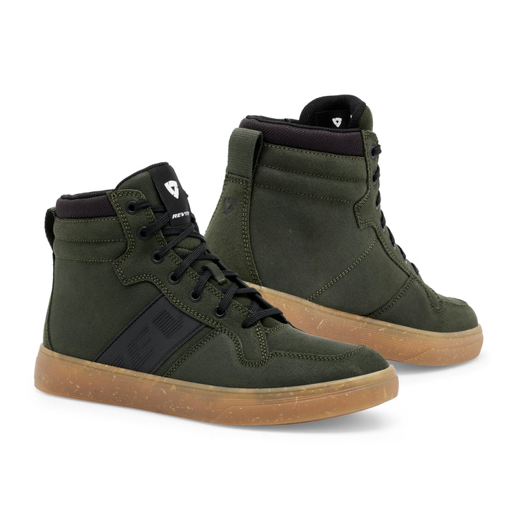 REV'IT! KICK SHOES - DARK GREEN-BROWN