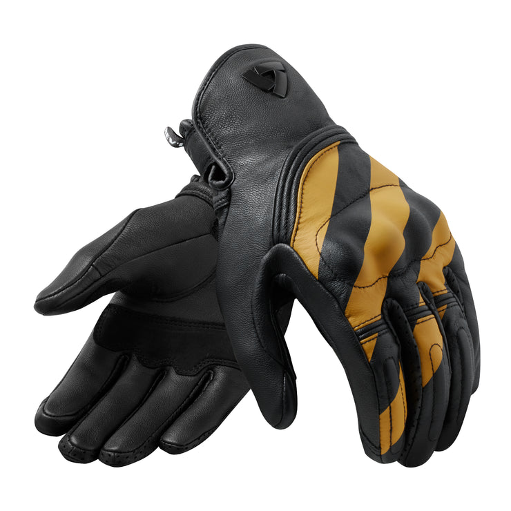 REV'IT! REDHILL GLOVES - BLACK-OCHER YELLOW