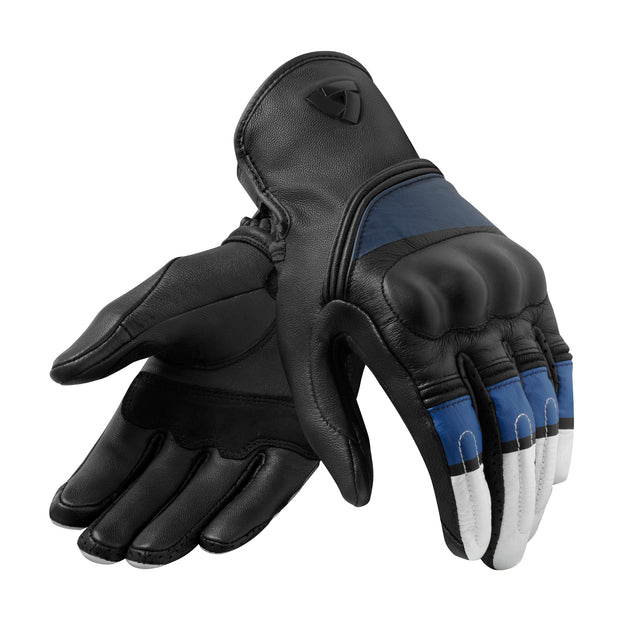 REV'IT! REDHILL GLOVES - WHITE-BLUE